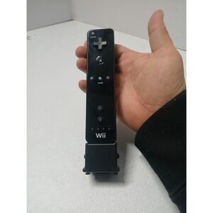 Black Wii Remote Controller Nintendo Genuine Official RVL-003 Wth Motion No Back